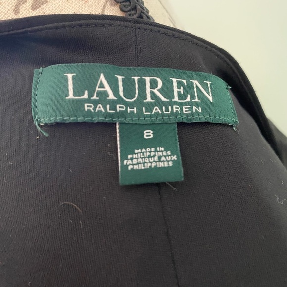 Women’s Ralph Lauren Elegant Black Dress Size 8 - Picture 5 of 6